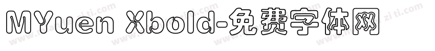MYuen Xbold字体转换